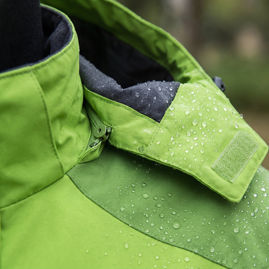 Mesh Lined Trekking Rain Jacket with Detachable Hood - product view 4 | Buffalo Gears