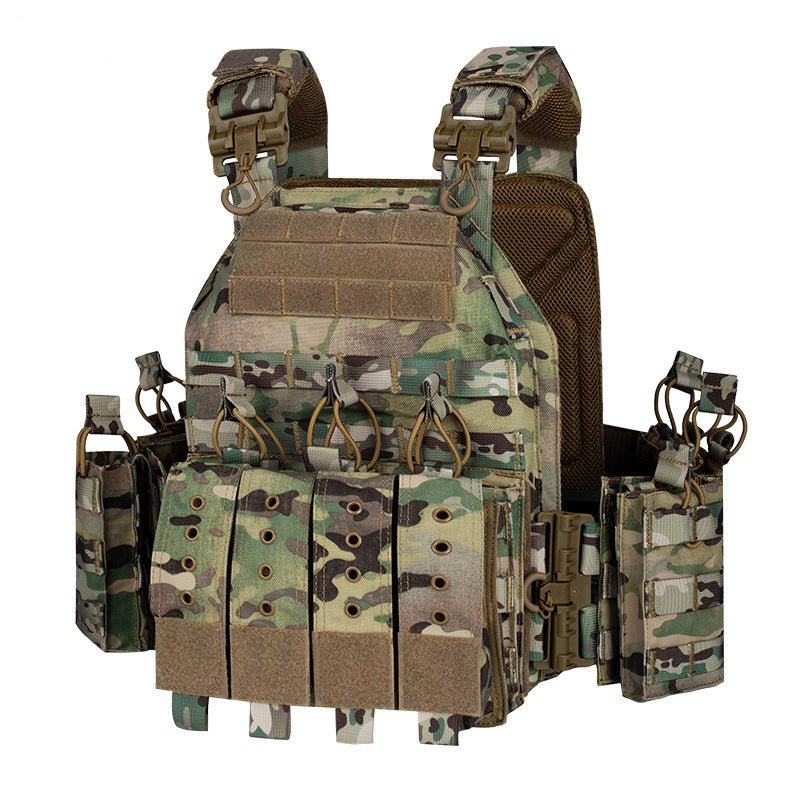 Modular MOLLE Plate Carrier Vest with Mag Pouches - product view 4 | Buffalo Gears