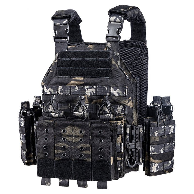 Modular MOLLE Plate Carrier Vest with Mag Pouches - product view 6 | Buffalo Gears