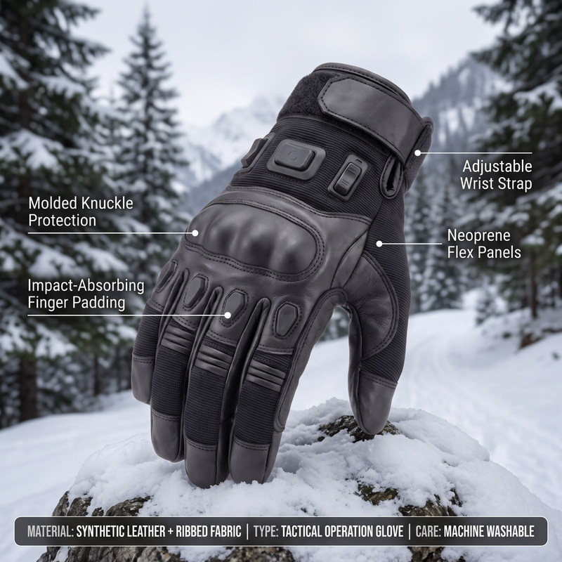 Moulded Knuckle Tactical Gloves with D3O Padding - product view 3 | Buffalo Gears