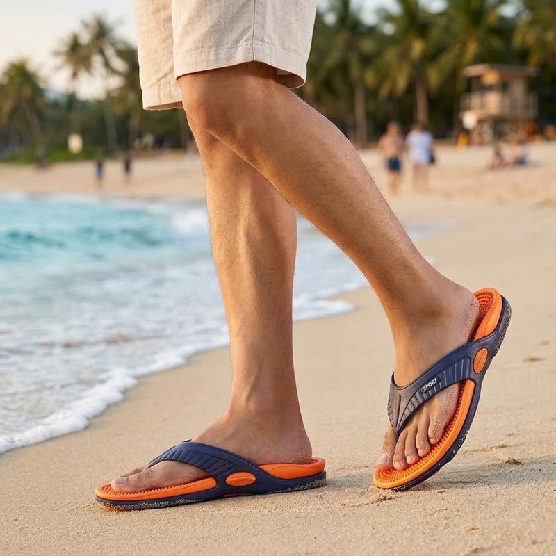 Non-Slip Beach Slides with Built-In Arch Support - product view 2 | Buffalo Gears