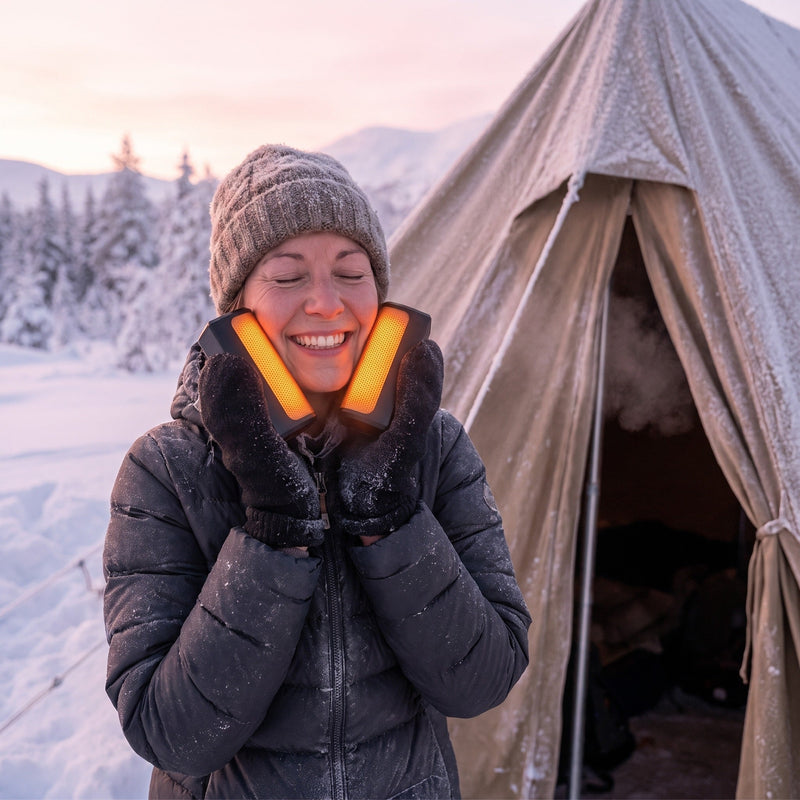 Non-Slip Textured Hand Warmers, Pair with 6000mAh and 3 Settings - product view 2 | Buffalo Gears