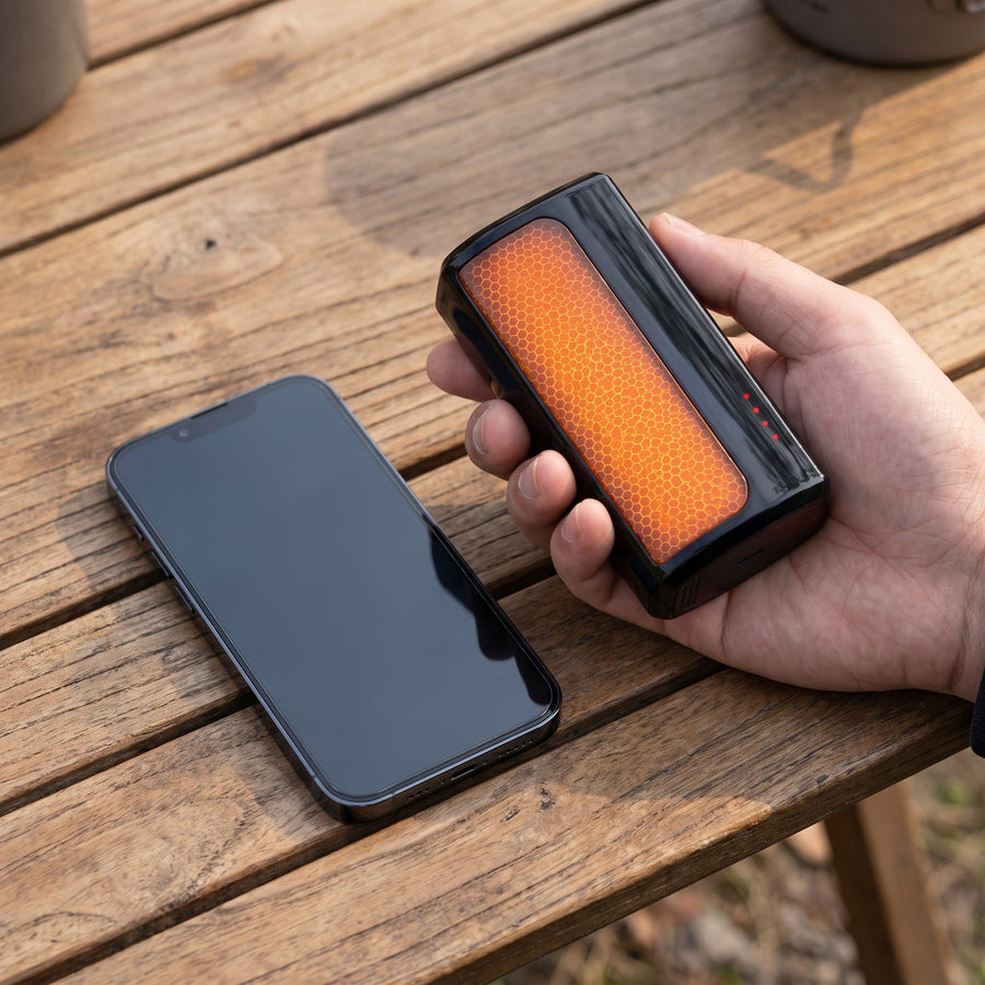 Non-Slip Textured Hand Warmers, Pair with 6000mAh and 3 Settings - product view 4 | Buffalo Gears