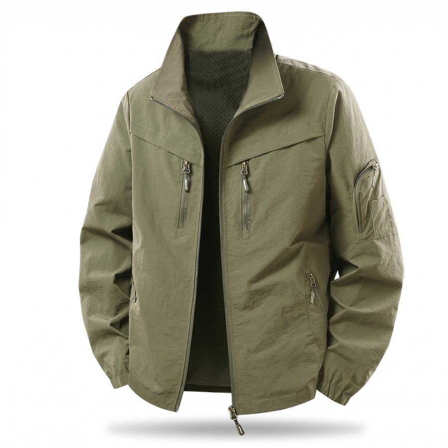 Nylon Cargo Jacket for Men with Arm Pockets - product view 1 | Buffalo Gears