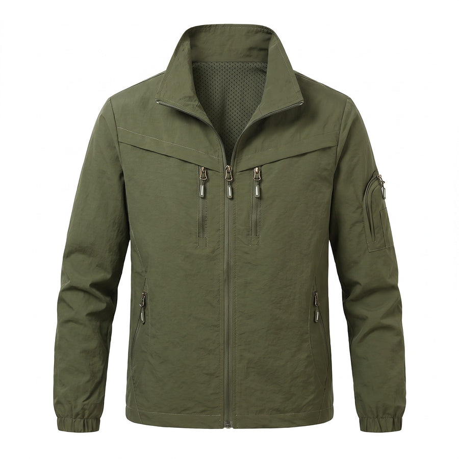 Nylon Cargo Jacket for Men with Arm Pockets - product view 5 | Buffalo Gears