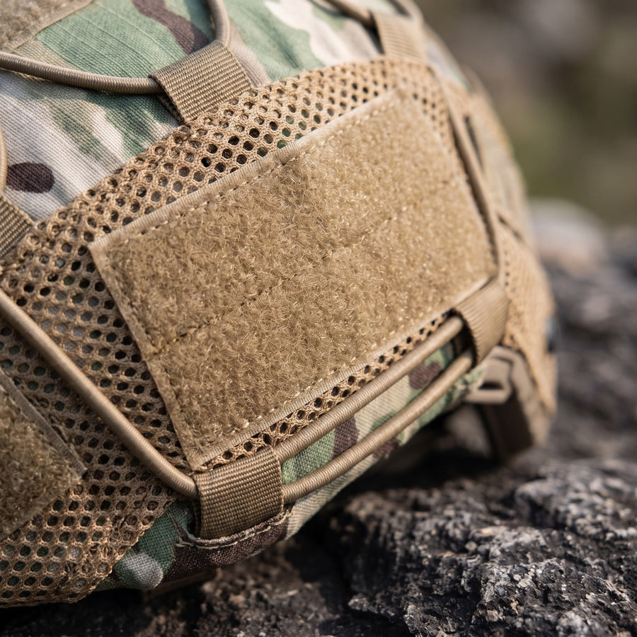 Nylon Helmet Cover with Velcro Panels for FAST and MICH Shells - product view 4 | Buffalo Gears