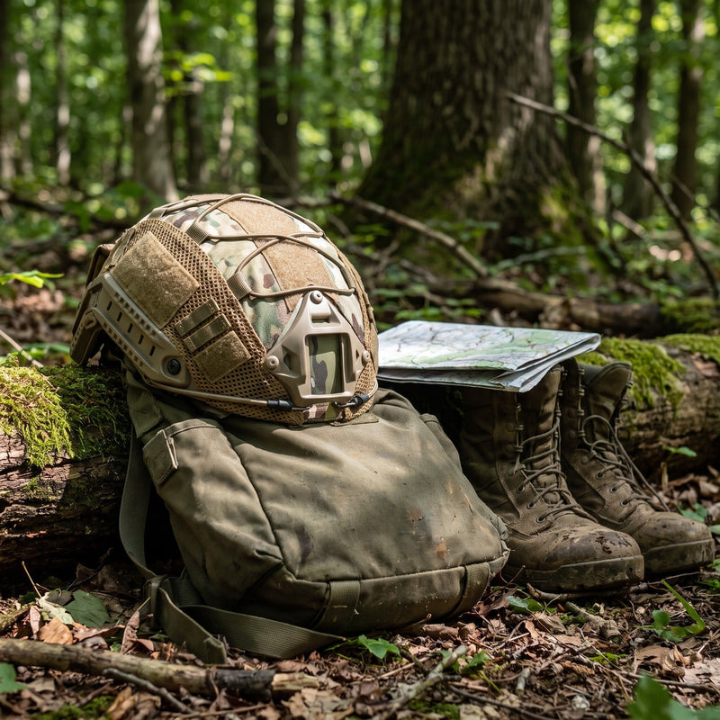 Nylon Helmet Cover with Velcro Panels for FAST and MICH Shells - product view 5 | Buffalo Gears