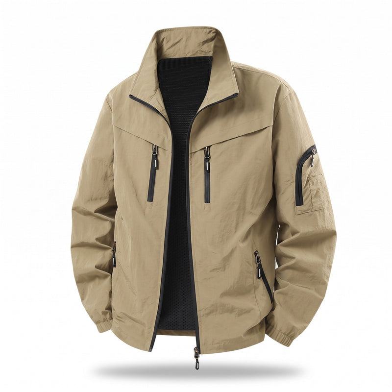 Nylon Utility Jacket for Men with Underarm Vents - product view 6 | Buffalo Gears