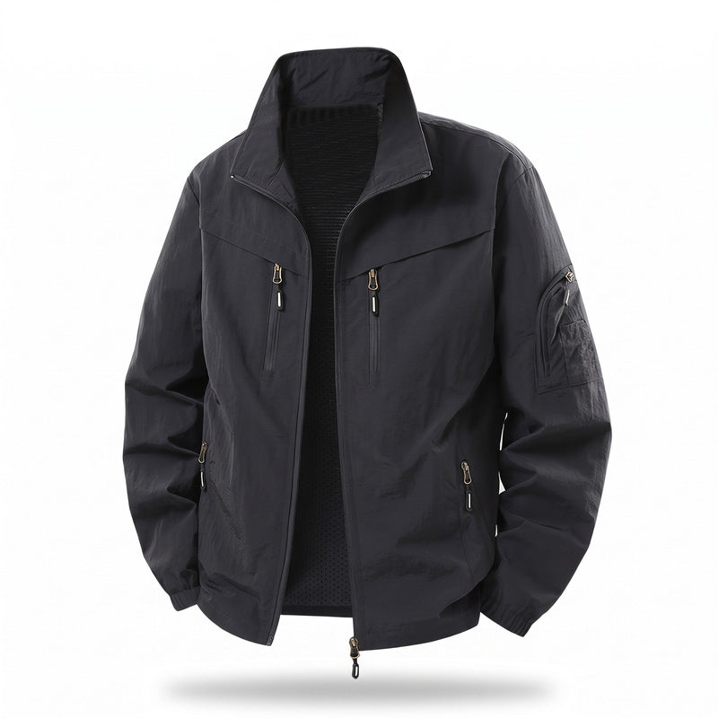 Nylon Utility Jacket for Men with Underarm Vents - product view 7 | Buffalo Gears