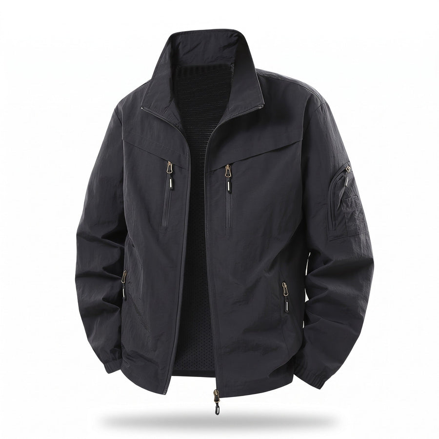 Nylon Utility Jacket for Men with Underarm Vents - product view 7 | Buffalo Gears