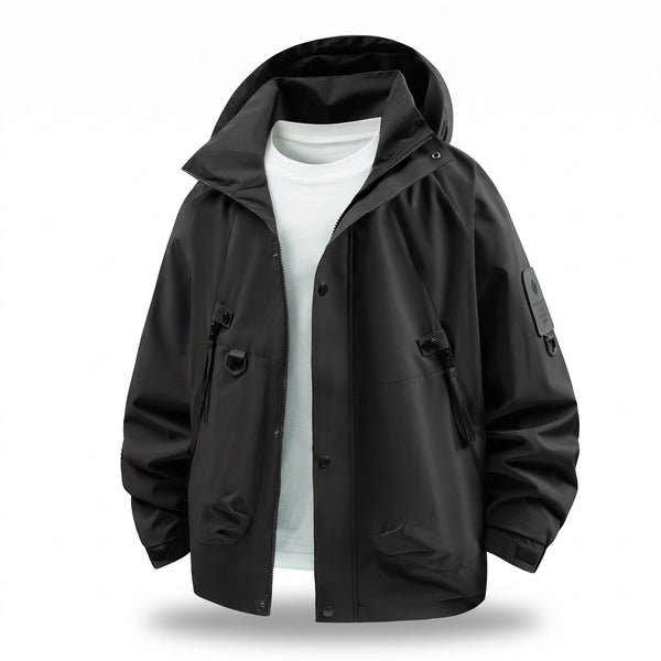 Outdoor Jacket for Men with Large Zip Pockets