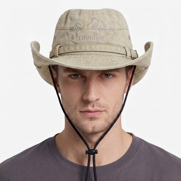 Packable Mesh Panama Hat for Summer Outdoor Wear