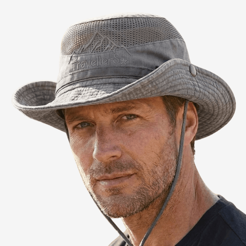 Packable Mesh Panama Hat for Summer Outdoor Wear - product view 5 | Buffalo Gears