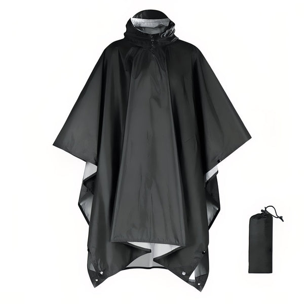 Packable Rain Poncho and Emergency Trail Shelter