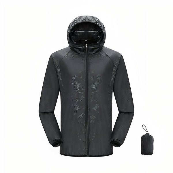Packable Unisex Rain Shell for Hiking and Trekking