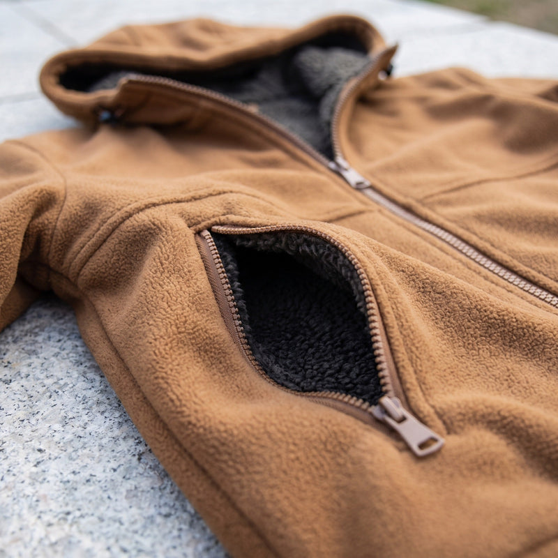 Padded Winter Jacket for Men with Hood and Pockets - product view 3 | Buffalo Gears
