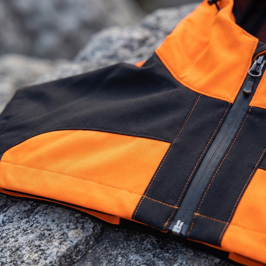Patchwork Softshell Windbreaker for Men, Hooded - product view 3 | Buffalo Gears