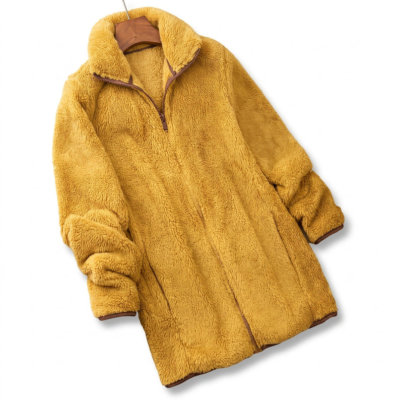 Plush Fleece Jacket for Women with Stand Collar - product view 8 | Buffalo Gears