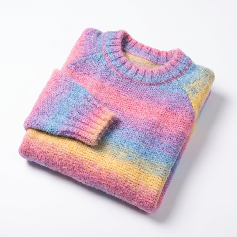 Plush Ombre Jumper for Women with Raw Hem - product view 6 | Buffalo Gears