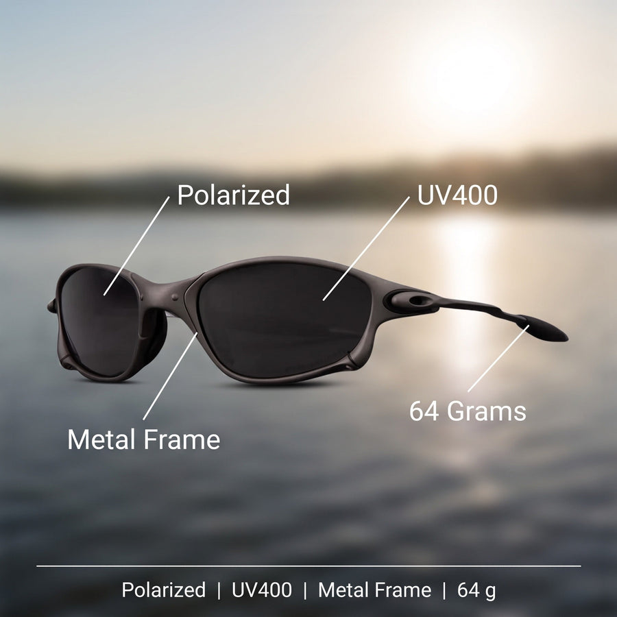 Polarised Angling Sunglasses with UV400 Metal Frame - product view 2 | Buffalo Gears