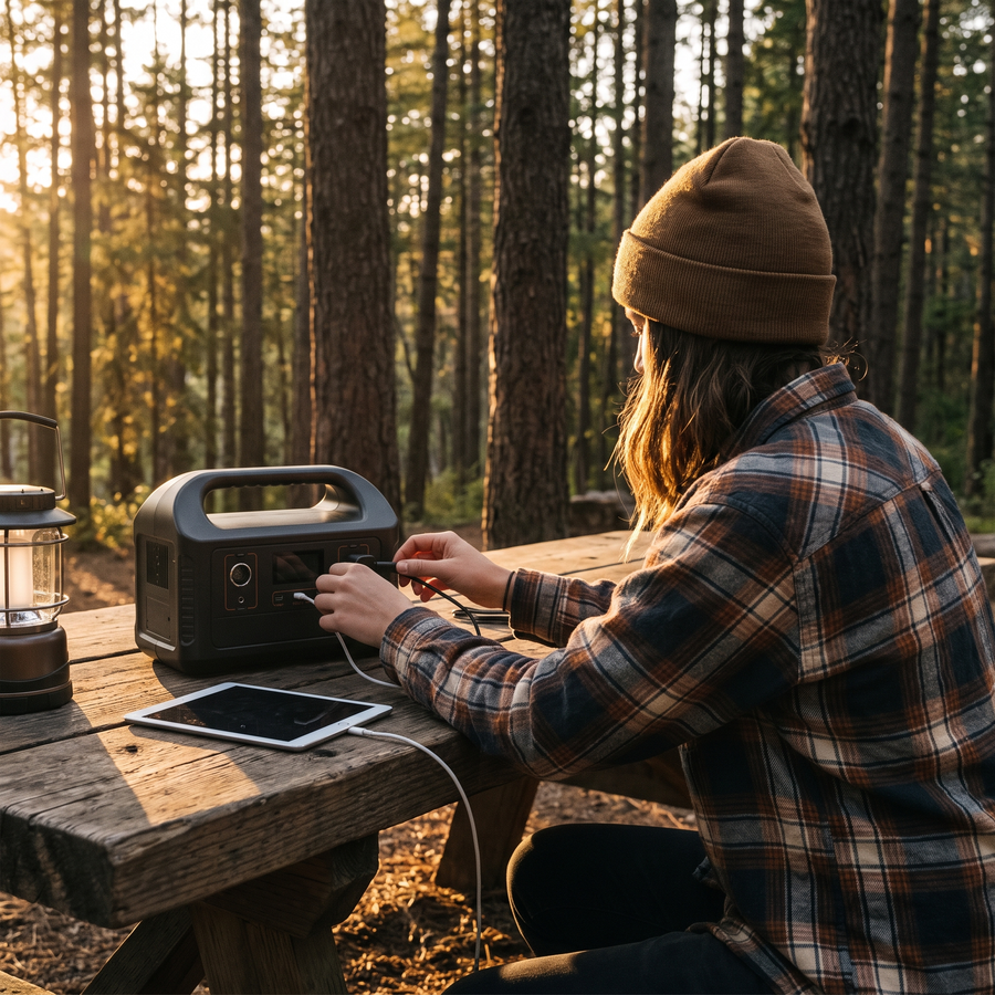 Portable Power Station with Built-In Radio & Torch - product view 2 | Buffalo Gears