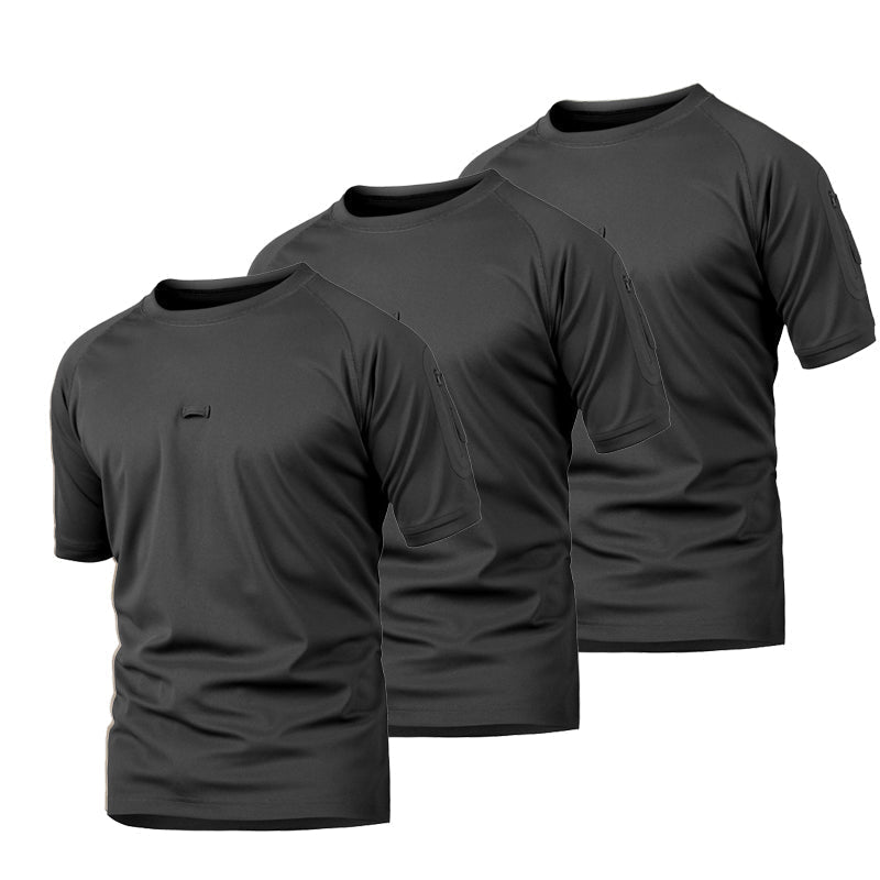 Quick-Dry Moisture-Wicking Base Layer Shirts, 3-Pack - product view 4 | Buffalo Gears