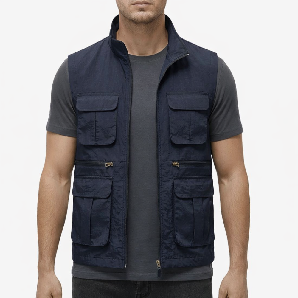 Quick-Dry Multi-Pocket Travel Gilet for the Outdoors - product view 1 | Buffalo Gears