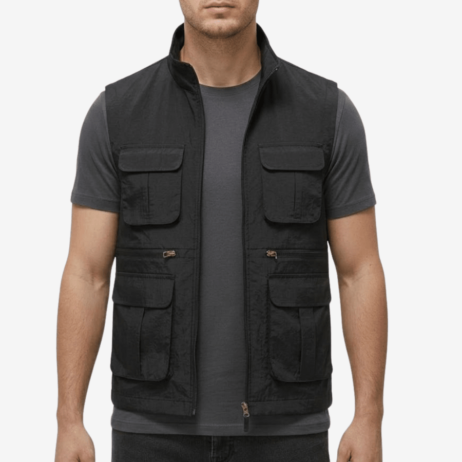 Quick-Dry Multi-Pocket Travel Gilet for the Outdoors - product view 10 | Buffalo Gears
