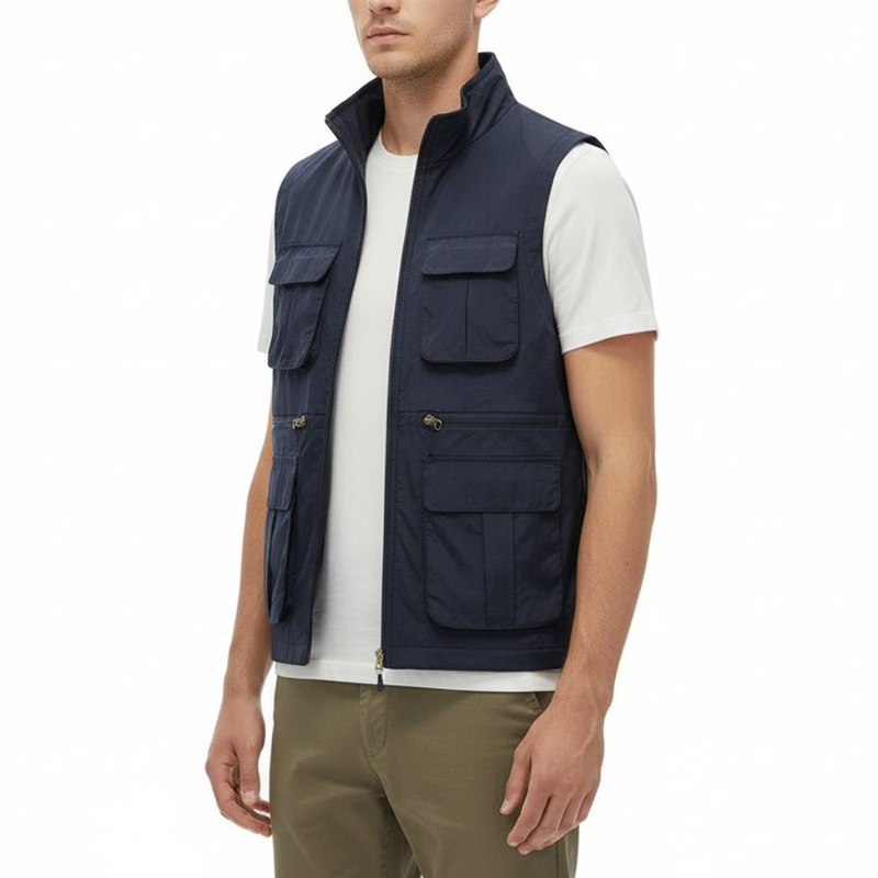 Quick-Dry Multi-Pocket Travel Gilet for the Outdoors - product view 13 | Buffalo Gears