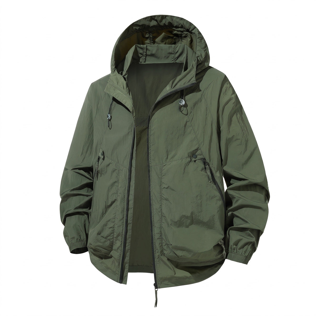 Quick Dry Outdoor Jacket for Men with Zip Pockets - product view 1 | Buffalo Gears