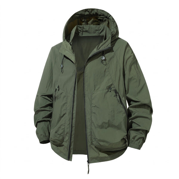 Quick Dry Outdoor Jacket for Men with Zip Pockets