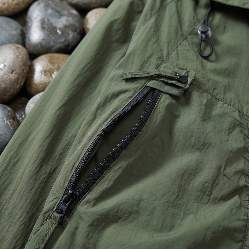 Quick Dry Outdoor Jacket for Men with Zip Pockets - product view 3 | Buffalo Gears