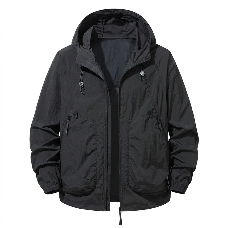 Quick Dry Outdoor Jacket for Men with Zip Pockets - product view 5 | Buffalo Gears