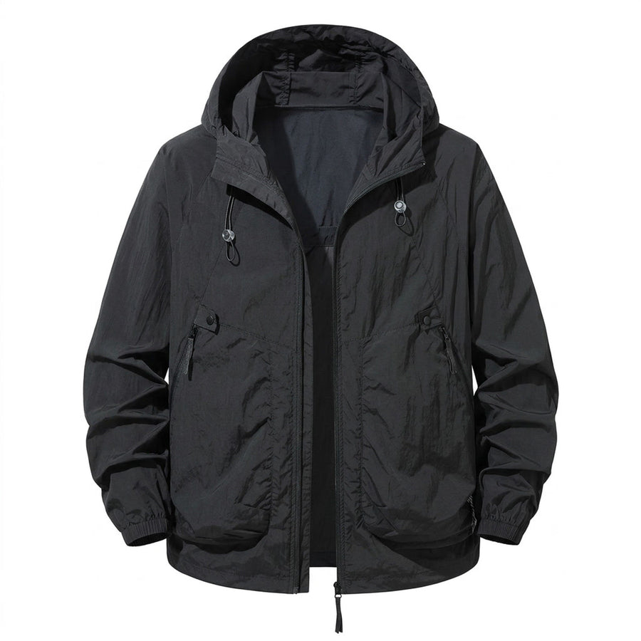 Quick Dry Outdoor Jacket for Men with Zip Pockets - product view 5 | Buffalo Gears