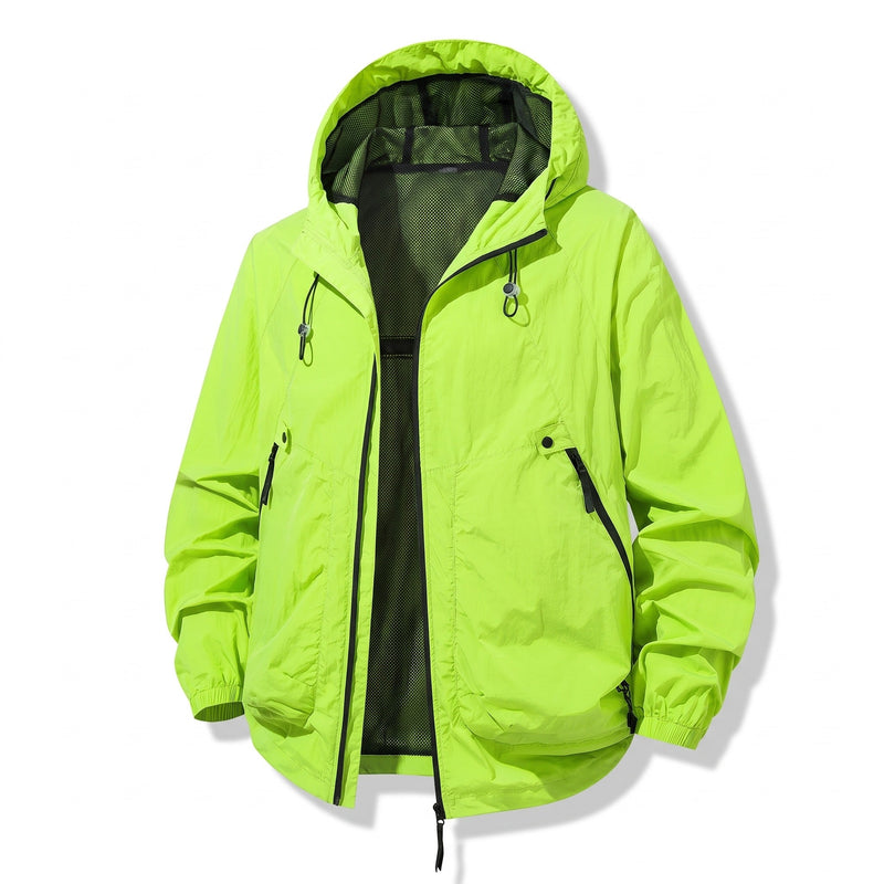 Quick Dry Outdoor Jacket for Men with Zip Pockets - product view 6 | Buffalo Gears