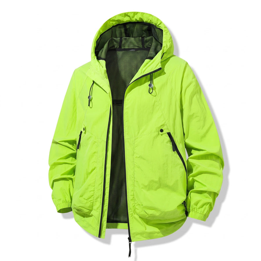 Quick Dry Outdoor Jacket for Men with Zip Pockets - product view 6 | Buffalo Gears
