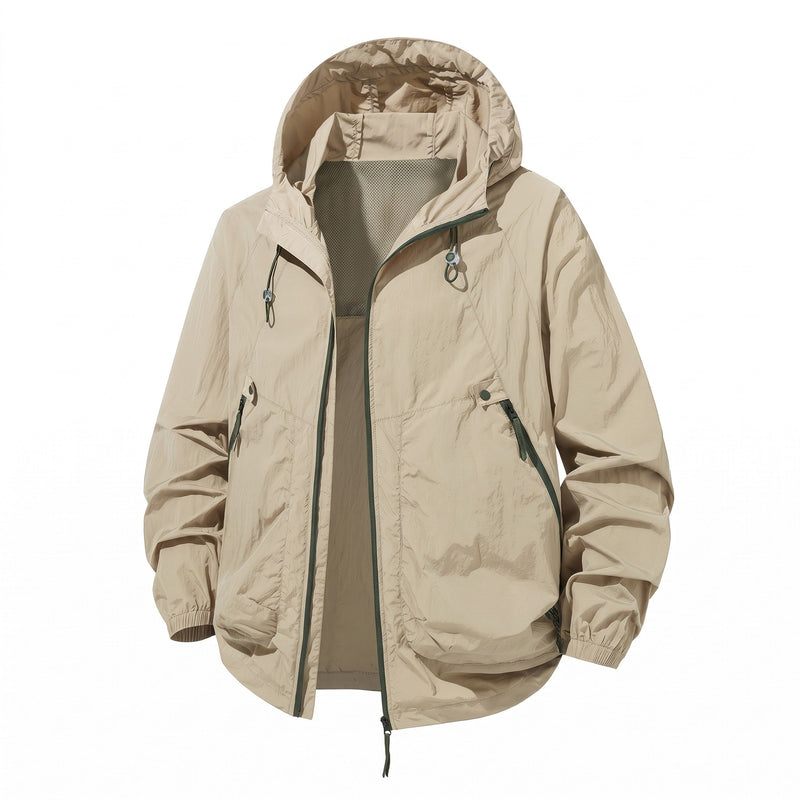 Quick Dry Outdoor Jacket for Men with Zip Pockets - product view 7 | Buffalo Gears