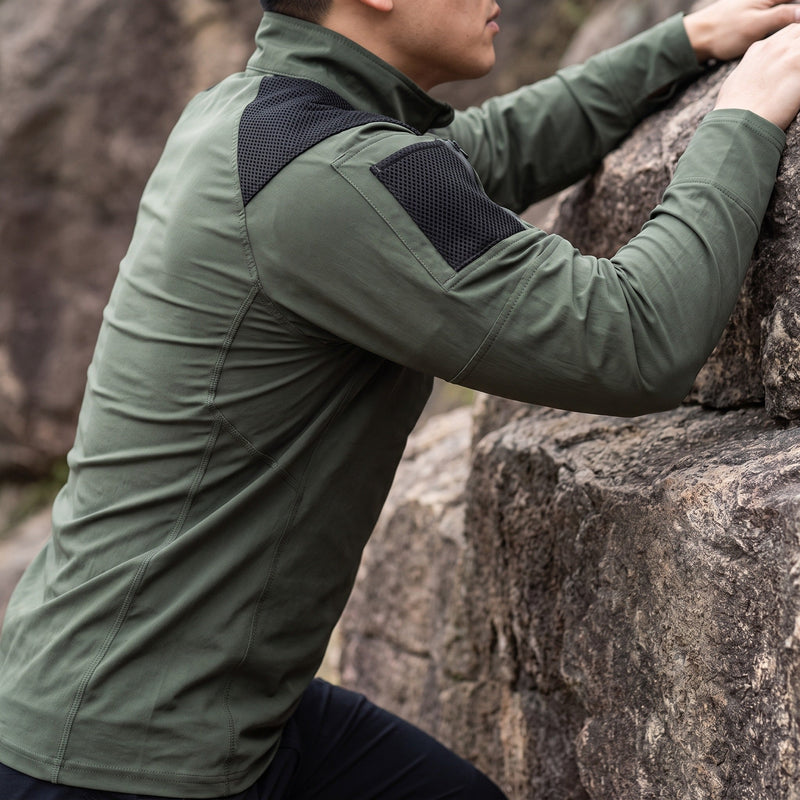 Quick Dry Tactical Shirt for Men, Long Sleeve - product view 4 | Buffalo Gears