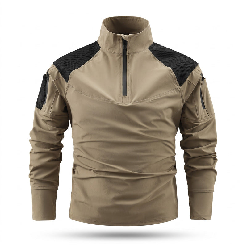 Quick Dry Tactical Shirt for Men, Long Sleeve - product view 5 | Buffalo Gears