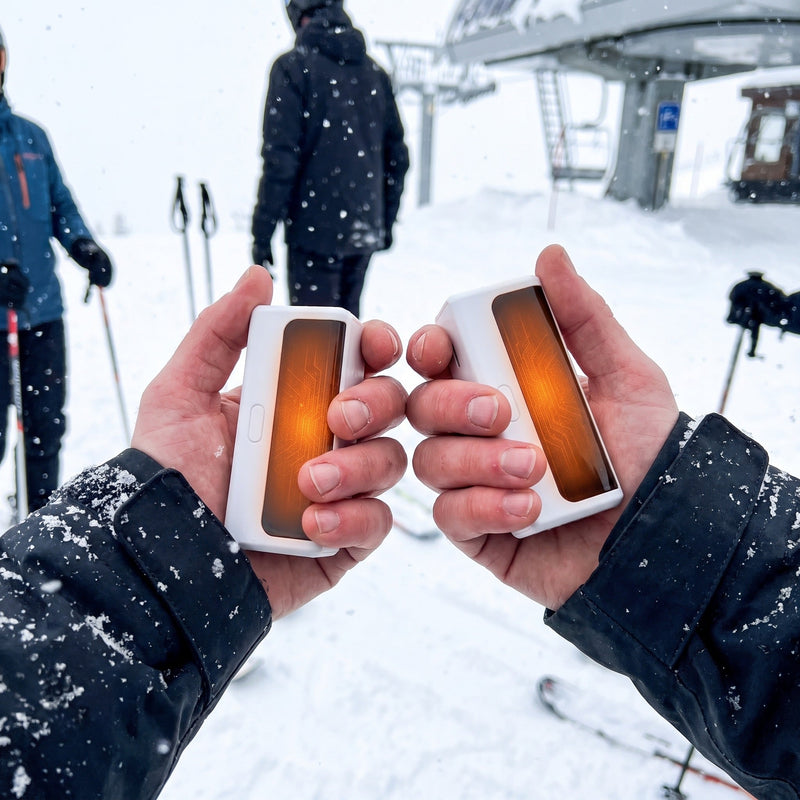 Quick Heat Electric Hand Warmers, Pair with 6000mAh and USB-C - product view 2 | Buffalo Gears