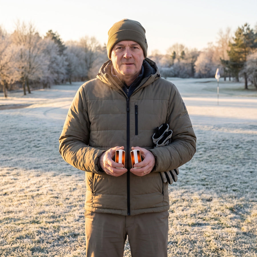 Quick Heat Electric Hand Warmers, Pair with 6000mAh and USB-C - product view 3 | Buffalo Gears