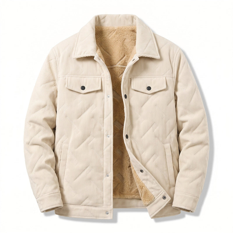 Quilted Corduroy Jacket for Men with Flap Pockets - product view 5 | Buffalo Gears