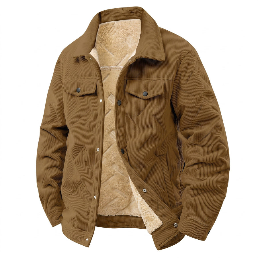 Quilted Corduroy Jacket for Men with Flap Pockets - product view 7 | Buffalo Gears