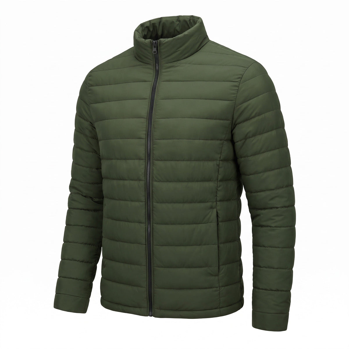 Quilted Jacket for Men with Stand Collar and Pockets - product view 1 | Buffalo Gears