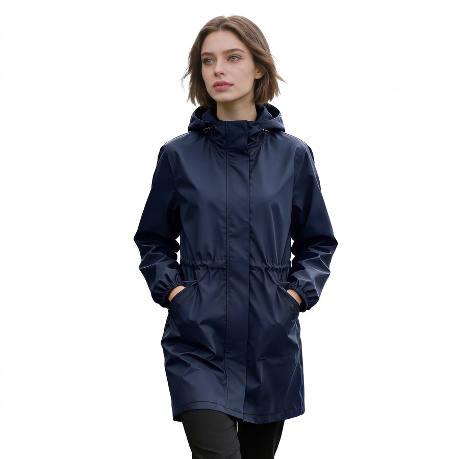 Rain and Wind Coat for Women, Mid Knee Length - product view 7 | Buffalo Gears