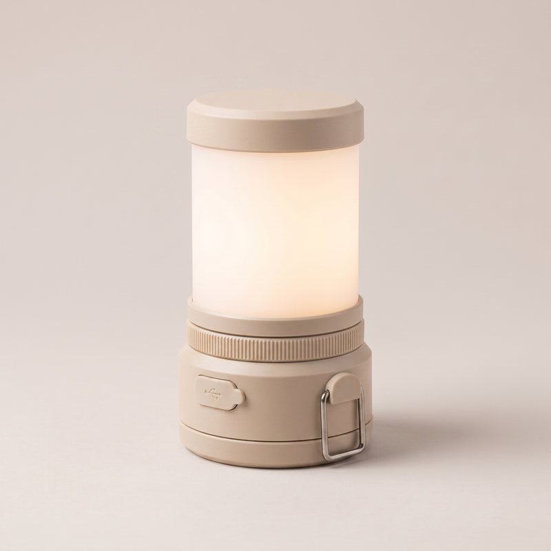Rechargeable LED Camping Lantern Dimmable Water-Resistant Hanging - Sand | Buffalo Gears