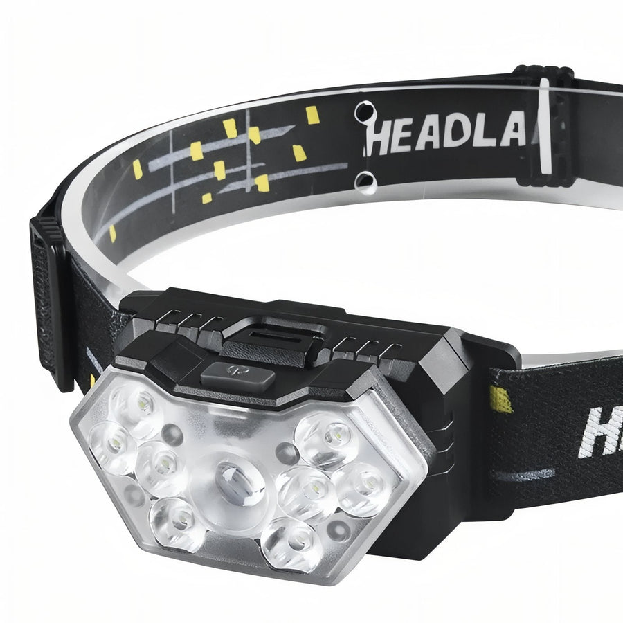 Rechargeable LED Headlamp with Motion Sensor for Trails - product view 12 | Buffalo Gears