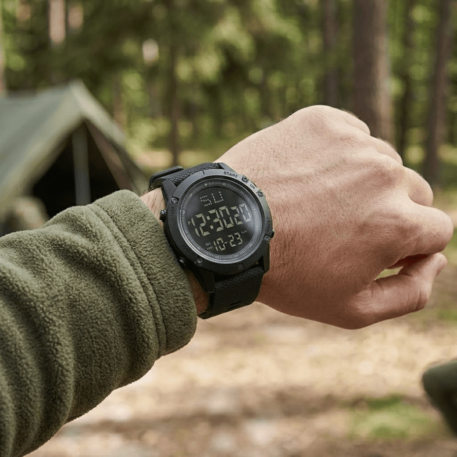 Rugged Waterproof Digital Watch for Hiking and Trekking - product view 2 | Buffalo Gears