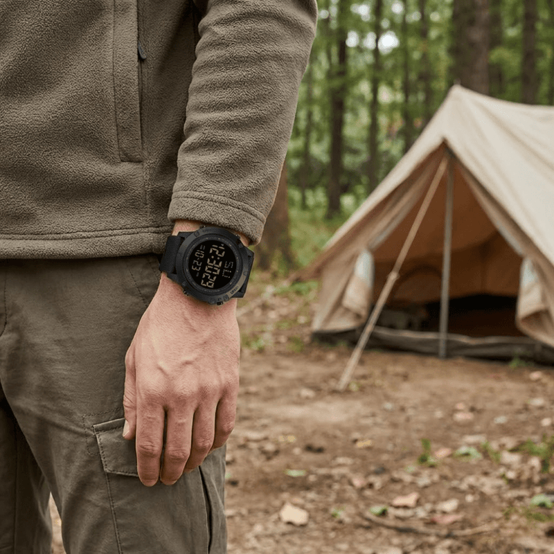 Rugged Waterproof Digital Watch for Hiking and Trekking - product view 4 | Buffalo Gears