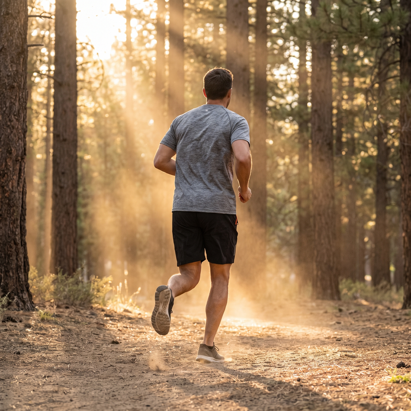 Seamless Lightweight Shorts for Trail and Training - product view 3 | Buffalo Gears